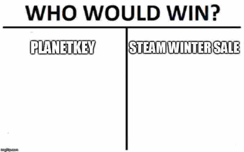 Planetkey vs. Steam Winter Sale 2017 - 04.01.2018
