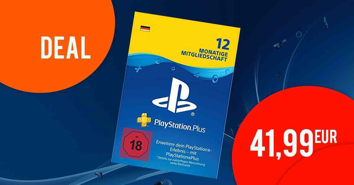 Playstation Plus (12 Monate) nur 41,99 EUR