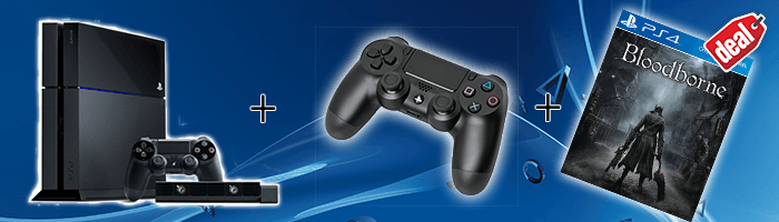 PS4 + Kamera + 2 Controller + Bloodborne nur heute fÃ¼r 389â‚¬