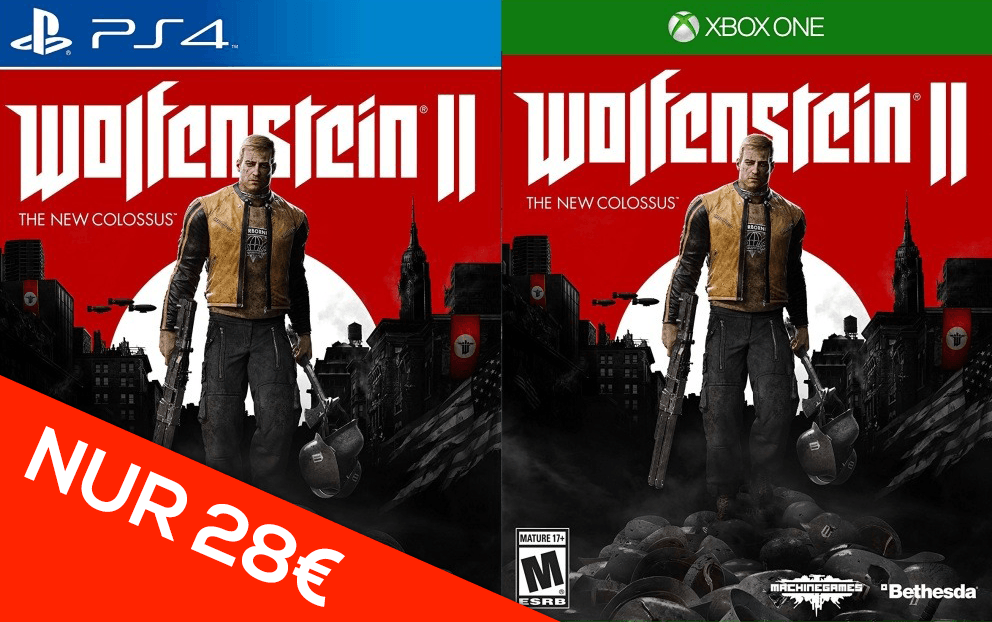 [Saturn] Wolfenstein II: The New Colossus - PS4 + XBOXONE fÃ¼r 28,-â‚¬ mit Paydirekt/versandkostenfrei 