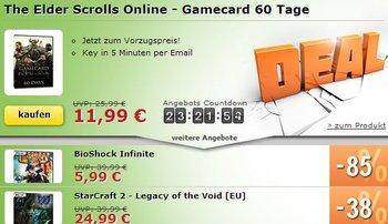 The Elder Scrolls Online - Gamecard 60 Tage und mehr zum gÃ¼nstigen Preis!