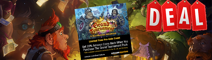 The Grand Tournament - Hearthstone Packs kaufen und 20% sparen!