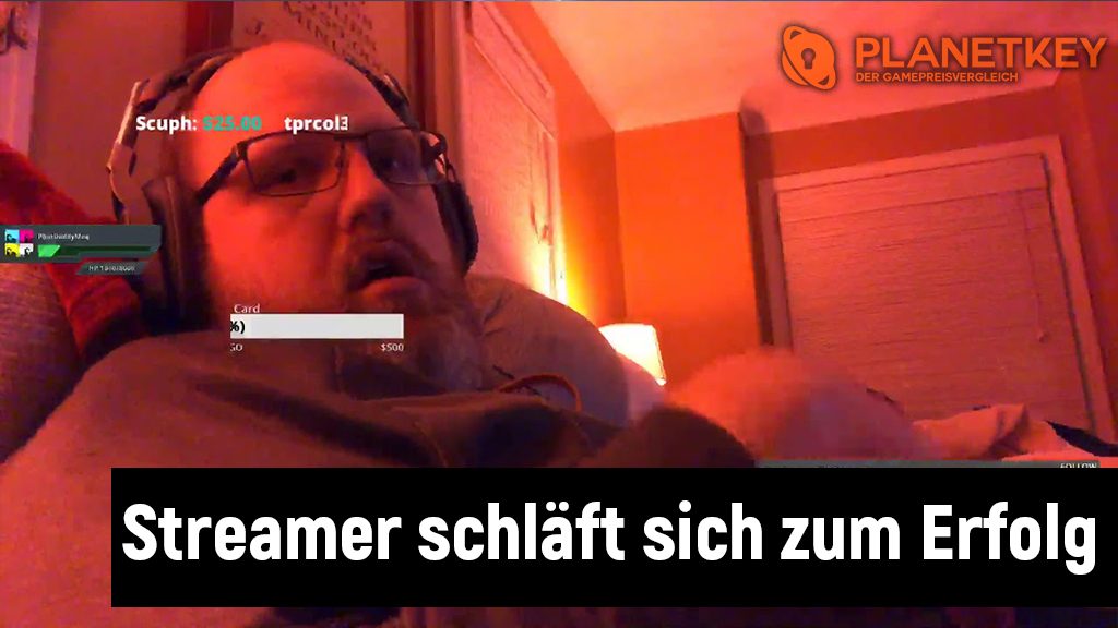 Twitch Streamer schlÃ¤ft im Stream ein und begeistert Zuschauer