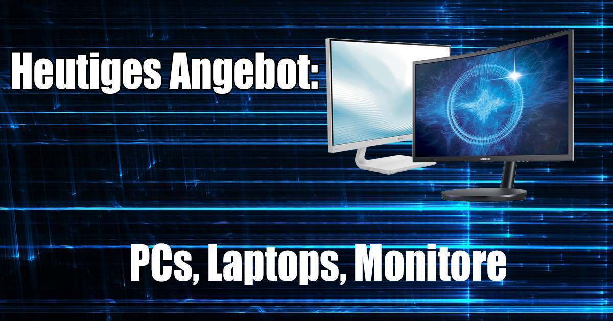 Verschiedene Bildschirme, PCs und Laptops im Angebot!