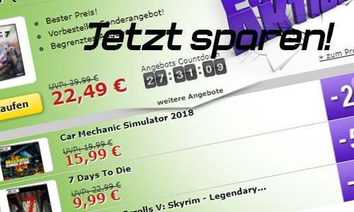 Vorbesteller Angebot mit WRC 7, 7 Days to Die, Car Mechanic Simulator 18 und mehr!