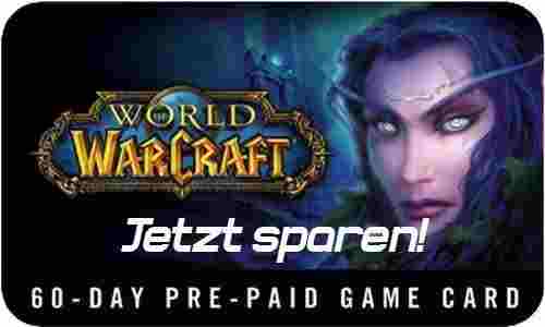World of Warcraft 60 Tage Prepaid Card fÃ¼r PC/Max gÃ¼nstig kaufen!