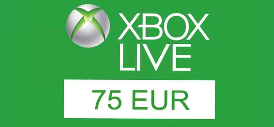 Xbox Live Guthaben 75â‚¬ nur ca. 58,42â‚¬