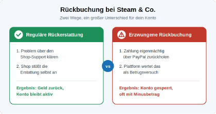 Steam Rückzahlung