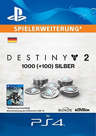  DESTINY 2 [PS4] - 1000 + 100 SILVER Key