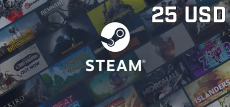  Steam Game Card kaufen - Steam Guthaben kaufen - 25 USD