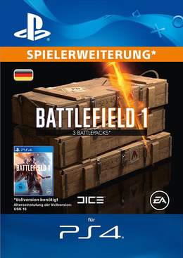 Battlefield 1 Battlepacks kaufen - 3 Packs [PS4] Key
