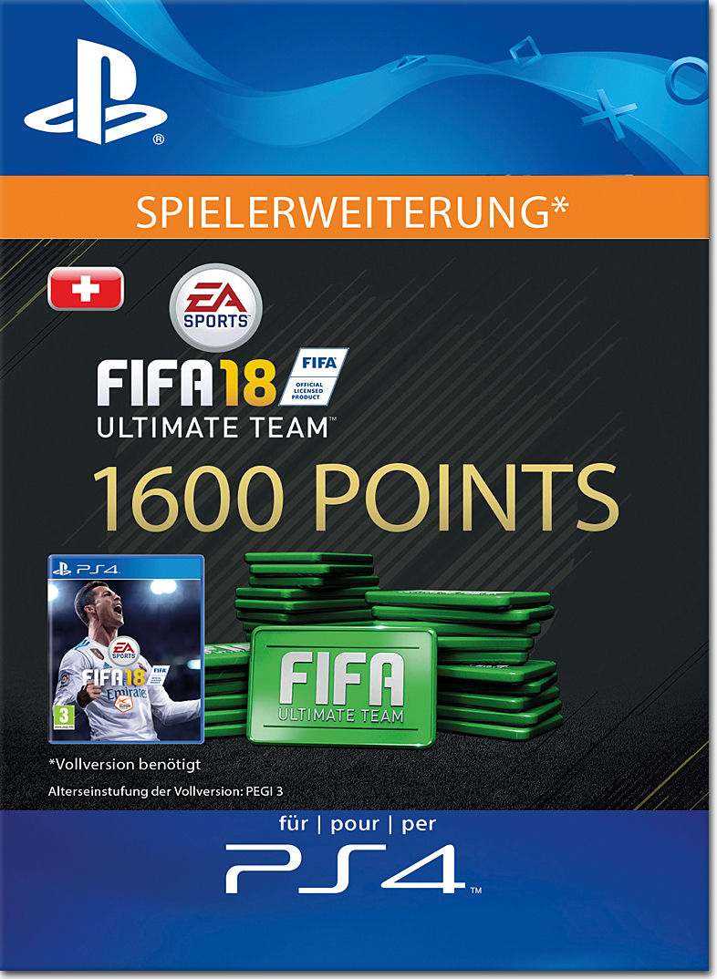 FIFA 18 Points kaufen für PS4 - 1600 Points