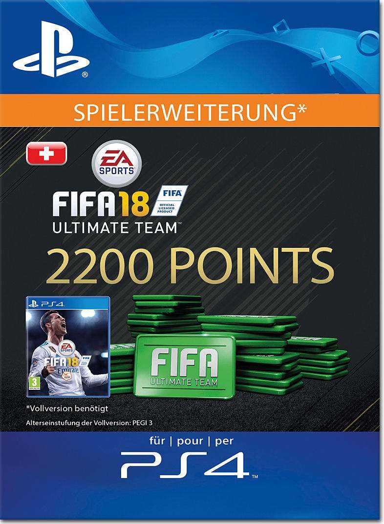 FIFA 18 Points kaufen für PS4 - 2200 Points