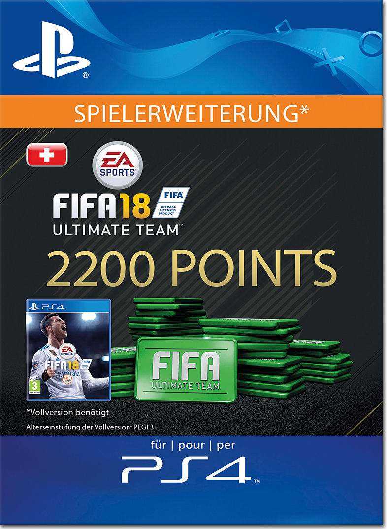 FIFA 18 Points kaufen  PS4 - 2200 Points Key