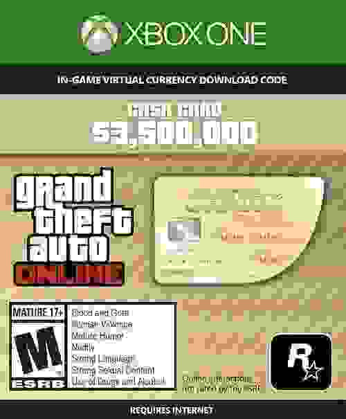 GTA Online Cash Card 3.500.000 Whale Shark Xbox One