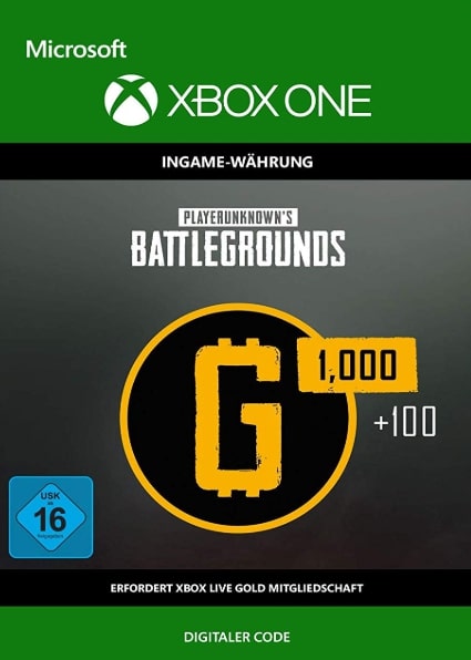 Jaquette de PlayerUnknown's Battlegrounds G-Coins kaufen - 1100 G-Coins