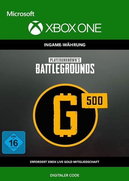 PlayerUnknown's Battlegrounds G-Coins kaufen - 500 G-Coins Key