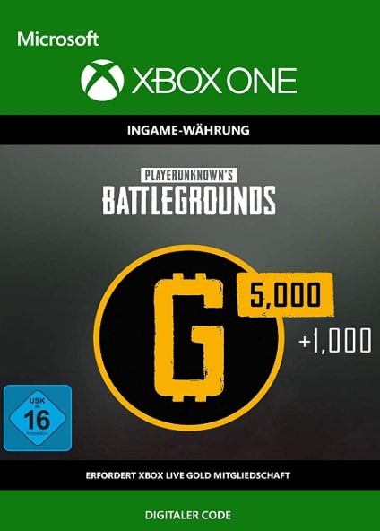 Jaquette de PlayerUnknown's Battlegrounds G-Coins kaufen - 6000 G-Coins