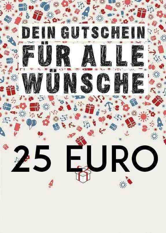 Wunschgutschein 25 Euro günstig kaufen 