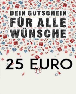 Wunschgutschein 25 Euro günstig kaufen 